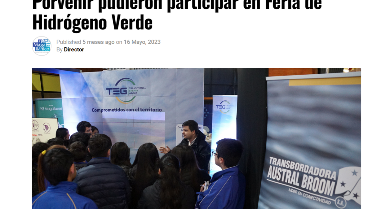 With the support of Tabsa, Porvenir students were able to participate in the Green Hydrogen Fair